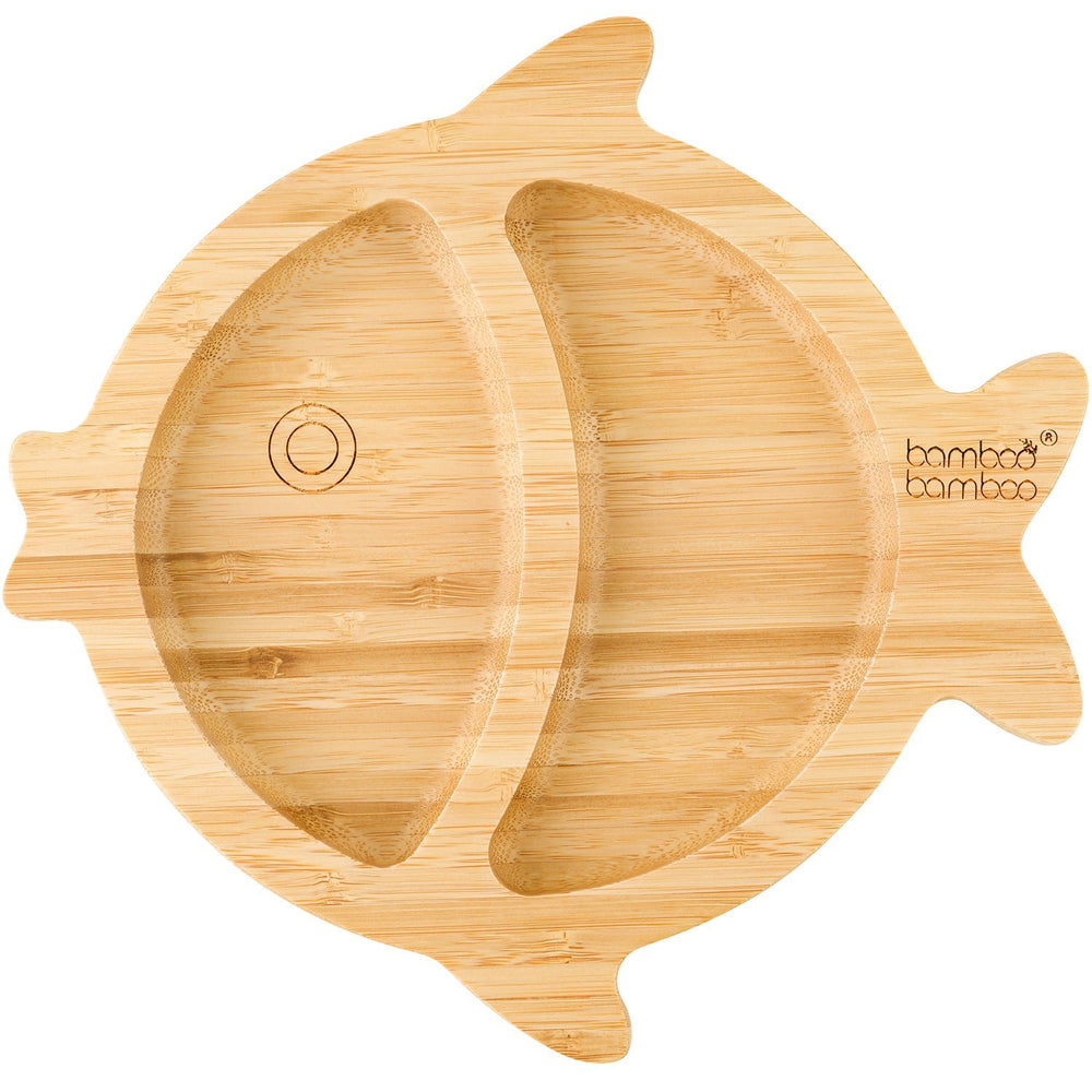 Bamboo Little Fish Suction Plate Baby Product bamboo bamboo 