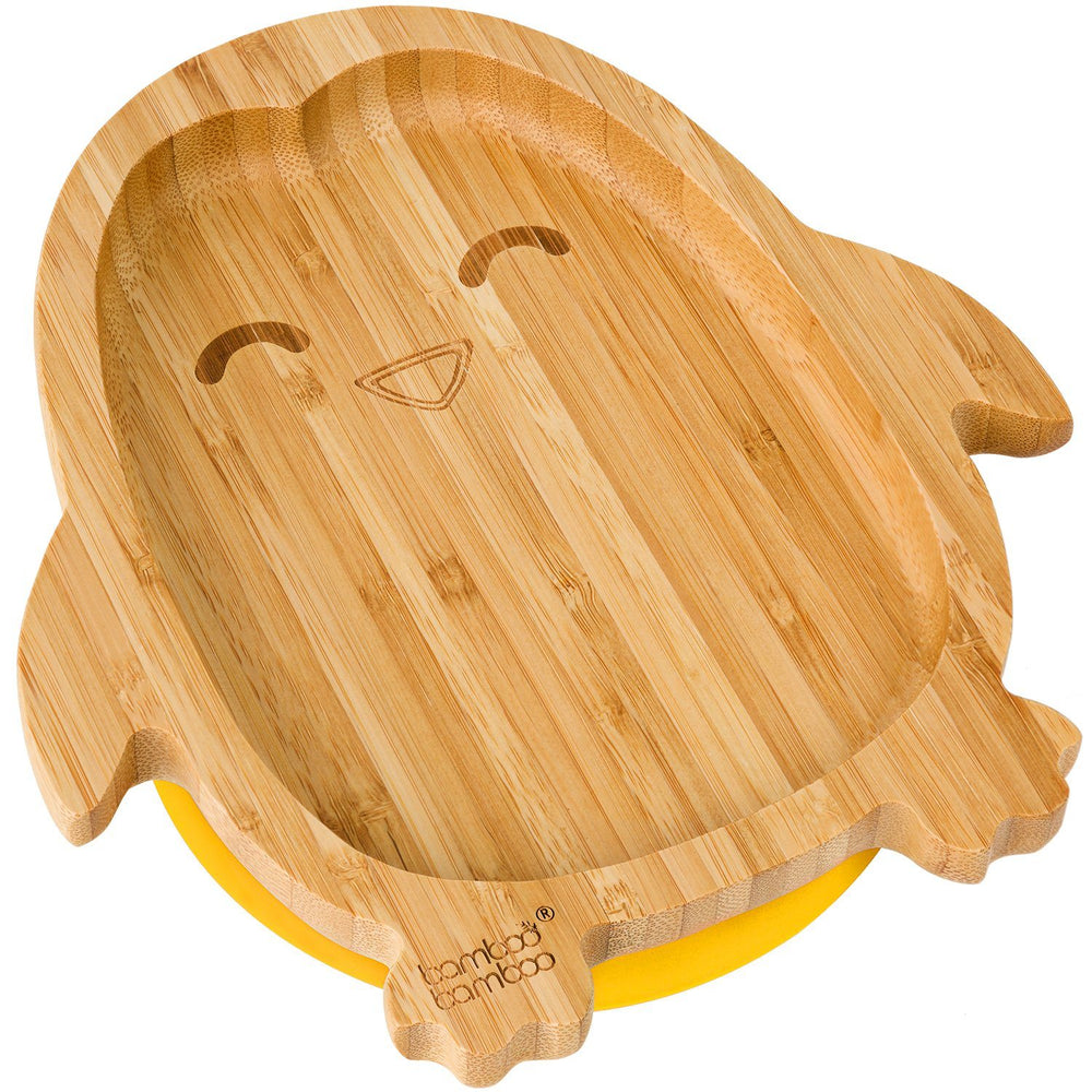 
            
                Load image into Gallery viewer, Bamboo Penguin Suction Plate Feeding Products bamboo bamboo Yellow 
            
        
